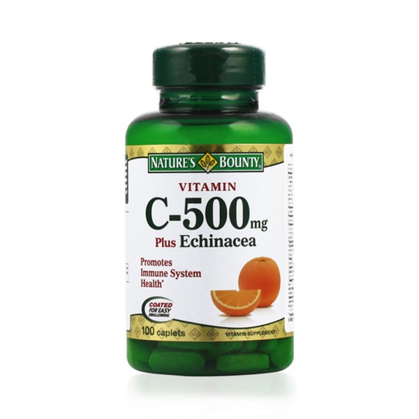 Купить Витамин C 500 мг плюс эхинацея таблетки 100 шт., Nature's Bounty, США