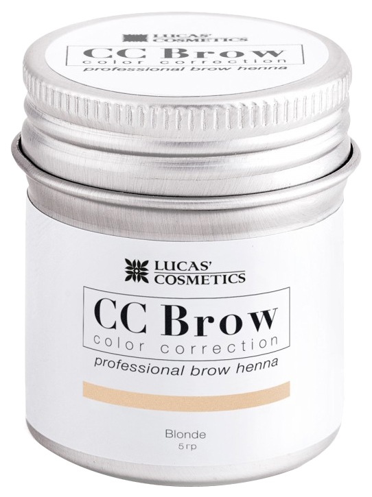 Хна для бровей Lucas' Cosmetics CC Brow в баночке blonde 5 г средство для укладки бровей с эффектом ламинирования frozen gel cc brow 20гр