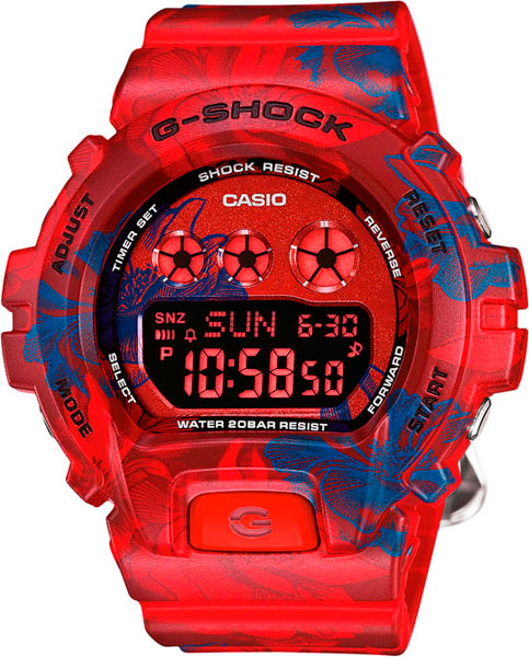 фото Японские наручные часы casio g-shock gmd-s6900f-4e с хронографом