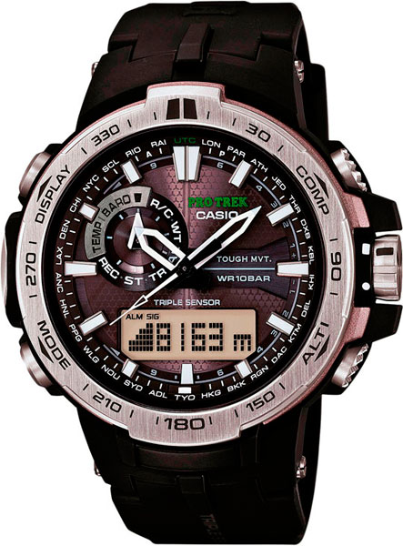 фото Наручные часы кварцевые мужские casio pro trek prw-6000-1e