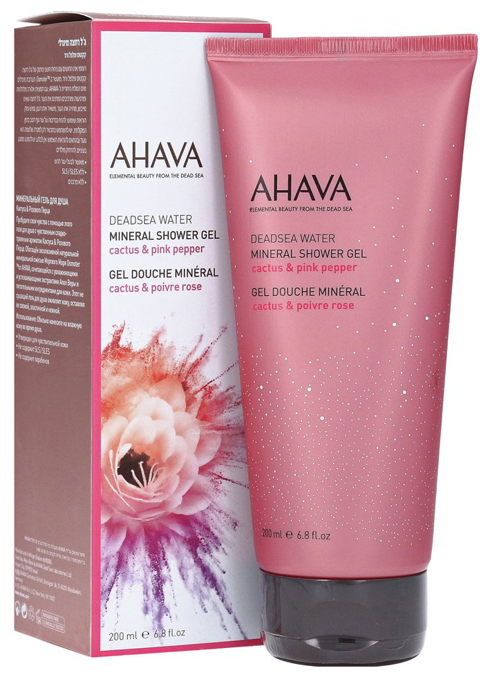 фото Гель для душа ahava deadsea water cactus & pink pepper 200 мл