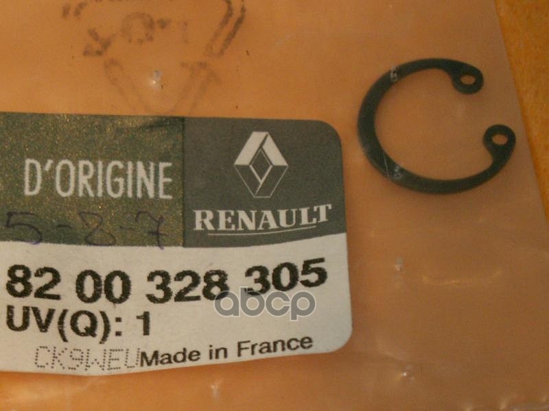 фото Стопорное кольцо renault 8200328305