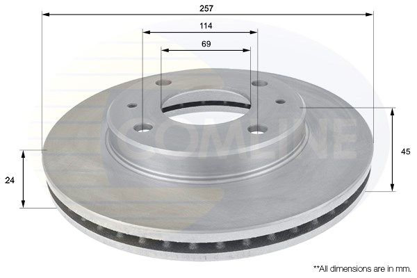 фото Тормозной диск comline adc1035v