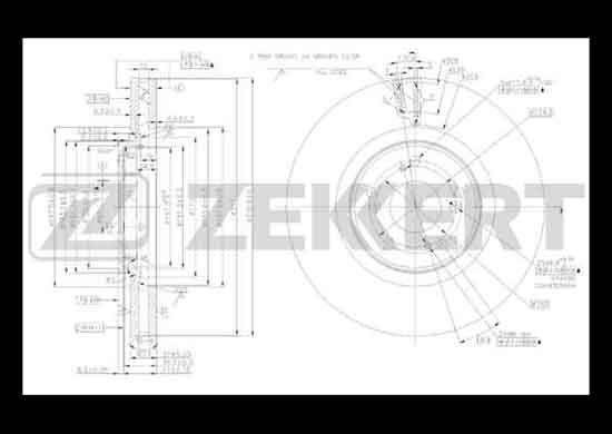 фото Тормозной диск zekkert bs-5495