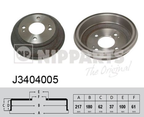 

Тормозной барабан NIPPARTS J3404005