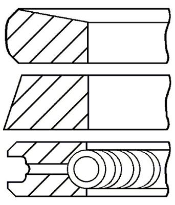 

Комплект поршневых колец GOETZE ENGINE 08-422400-00