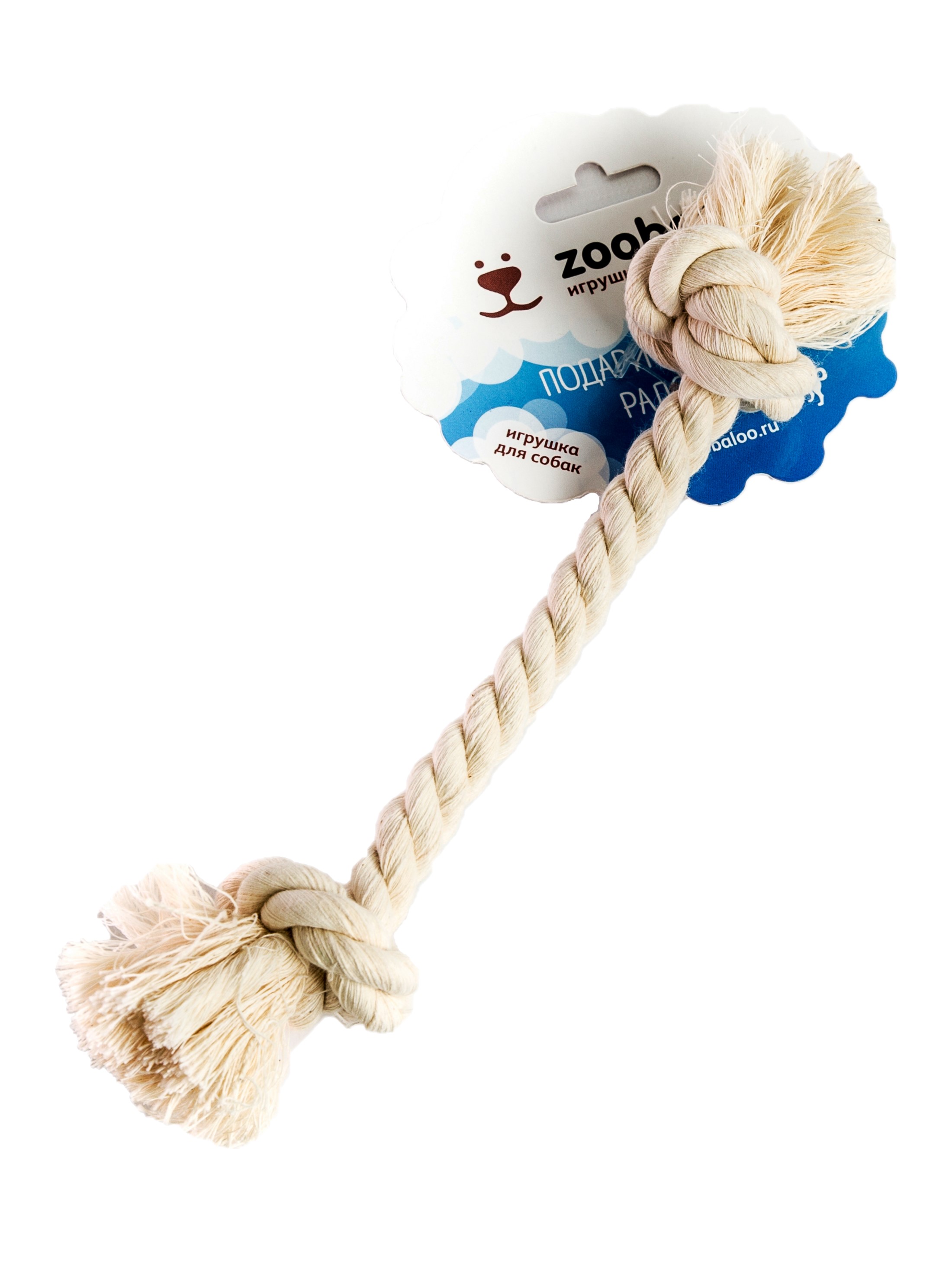 

Грейфер для малых собак Zoobaloo из каната, 21 см