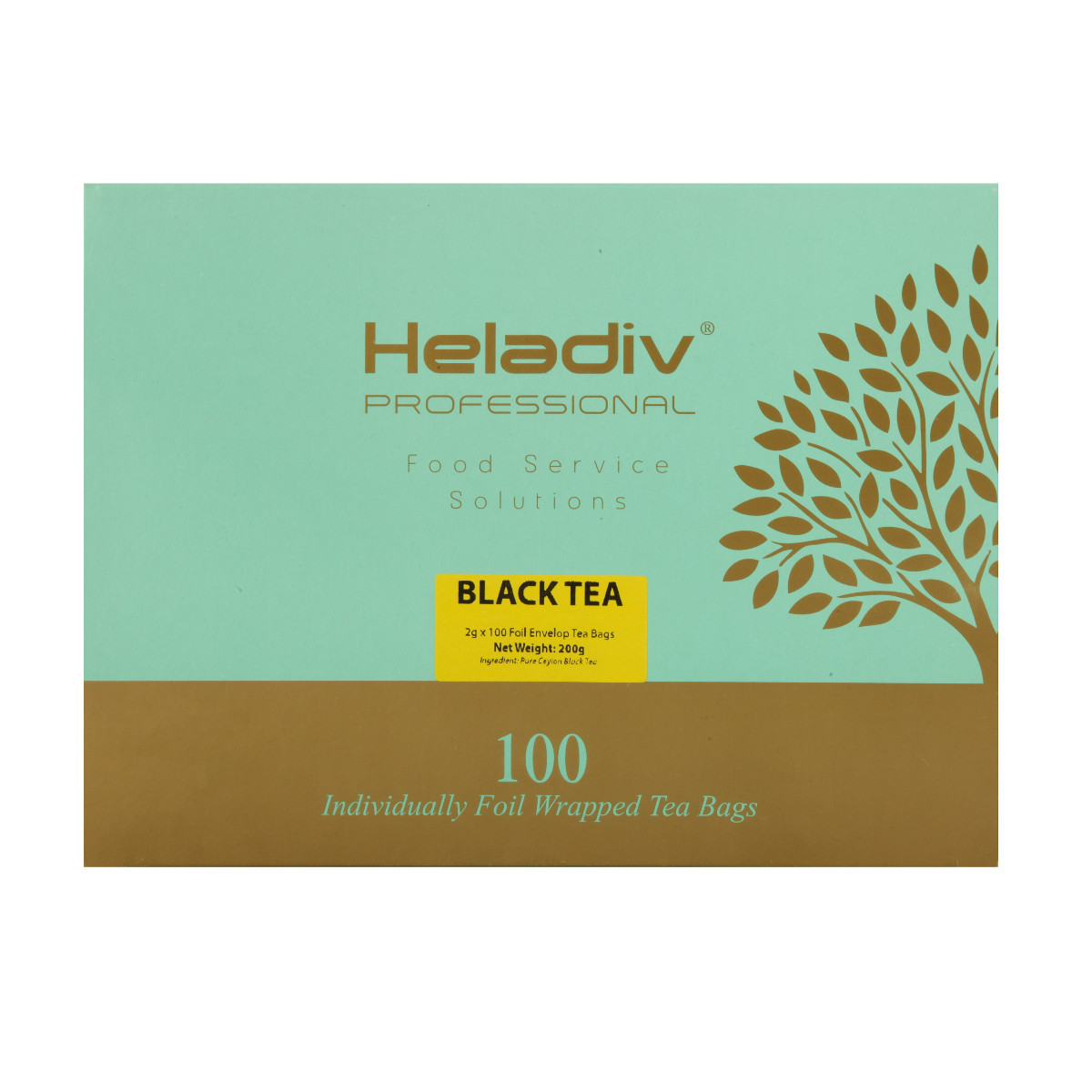 фото Чай в пакетиках heladiv professional line black 100 пакетов в саше