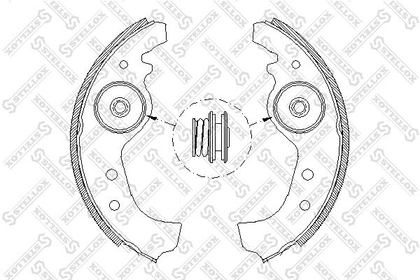 

Комплект тормозных колодок STELLOX 026 101-SX