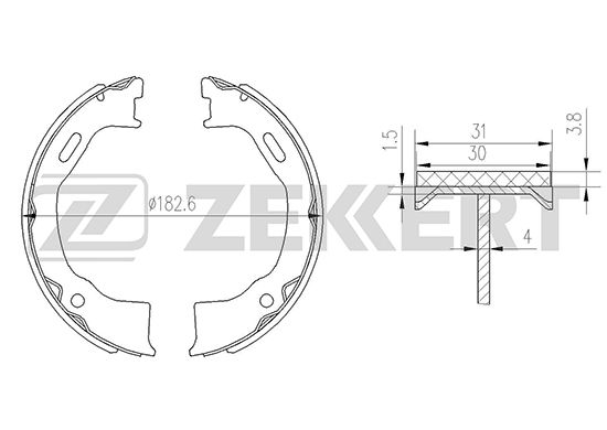 

Комплект тормозных колодок ZEKKERT BK-4149