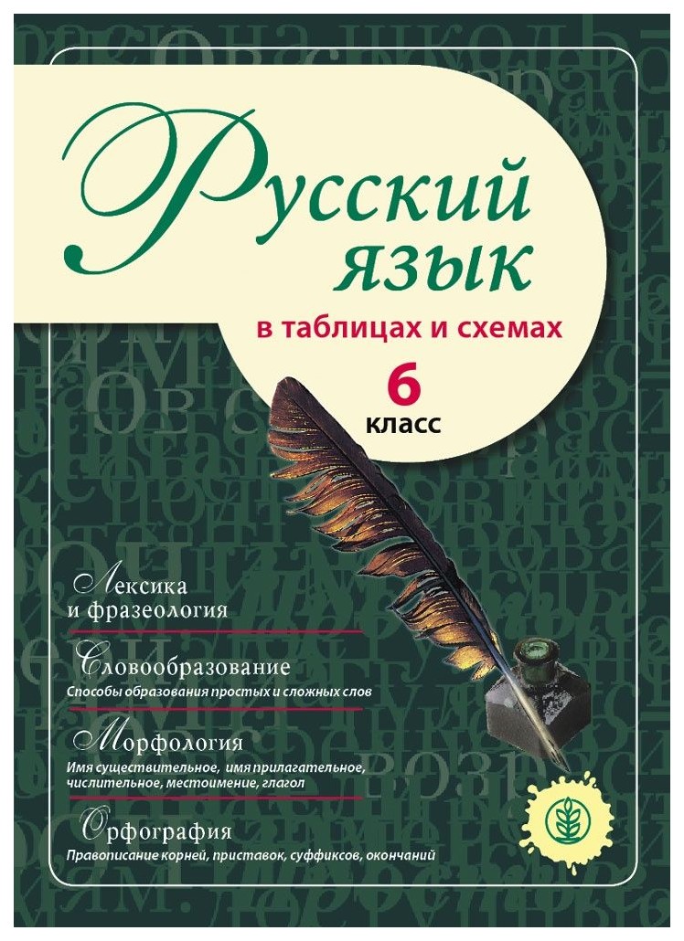 фото Русский язык в таблицах и схемах, 6 класс школьная пресса