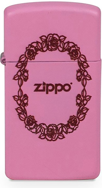 

Бензиновая зажигалка Zippo №1638 Rose Border Pink Matte, №1638 Rose Border
