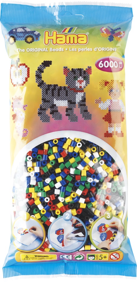 

Бусинки для термомозаики 6000 шт.микс Hama 205-66