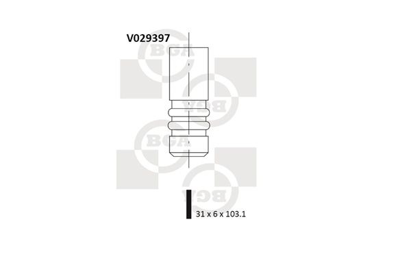 фото Впускной клапан bga v029397