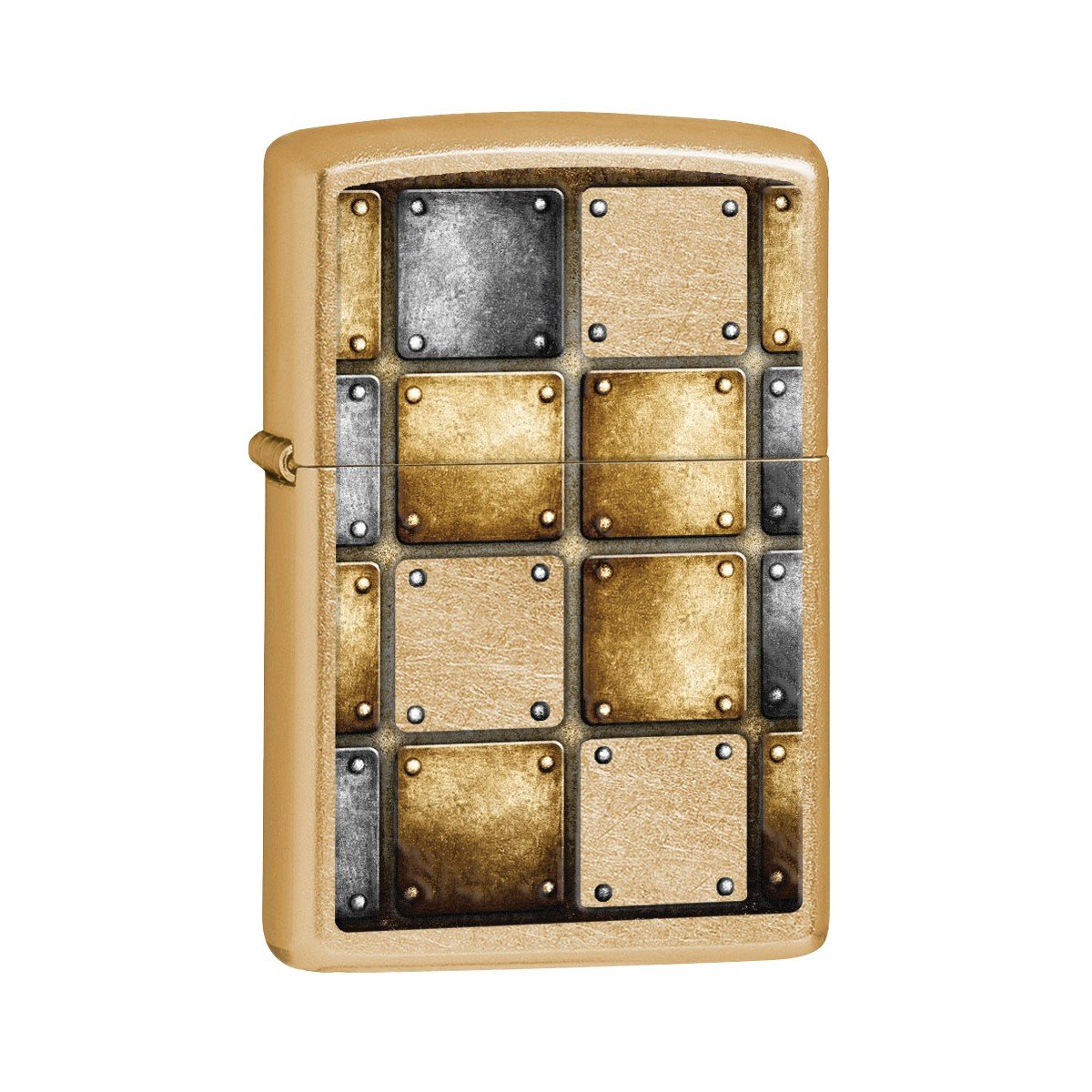 фото Бензиновая зажигалка zippo metal design gold dust