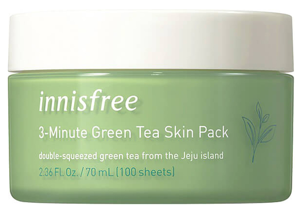

Маска для лица Innisfree 3-Minute Green Tea Skin Pack 70 мл