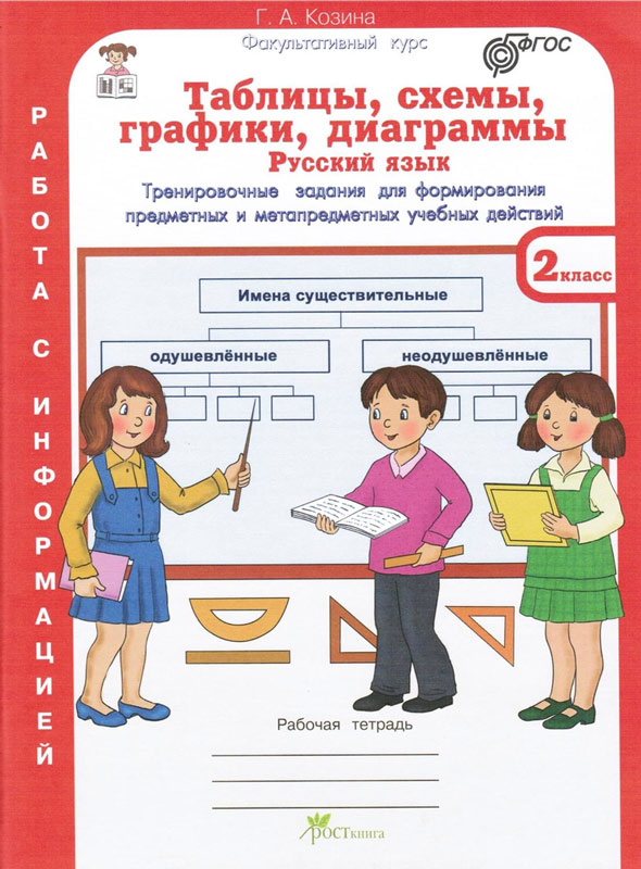 

Рабочая тетрадь Таблицы, схемы, графики, диаграммы 2 класс Козина ФГОС