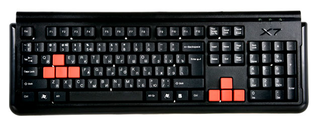 

Игровая клавиатура A4Tech X7-G300 PS/2 Black, X7-G300 PS/2