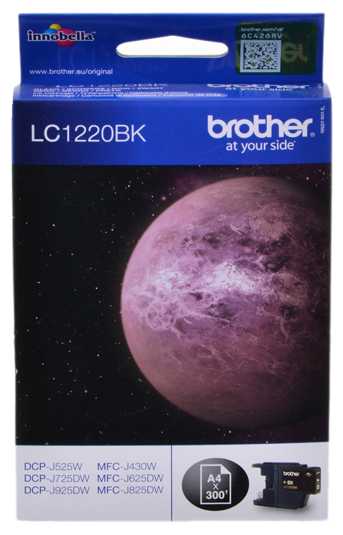 фото Картридж для струйного принтера brother lc-1220bk, черный, оригинал