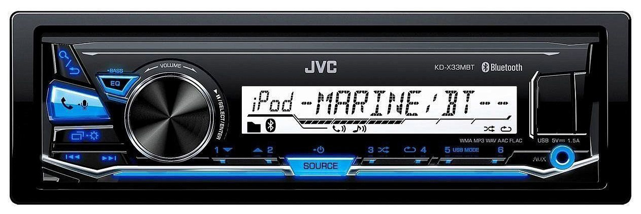 

Автомобильная магнитола JVC KD-X33MBT 4x22Вт, KD-X33MBT