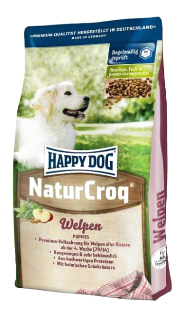 

Сухой корм для щенков Happy Dog NatureCroq Welpen, птица, говядина, рыба, 15кг, NaturCroq Welpen