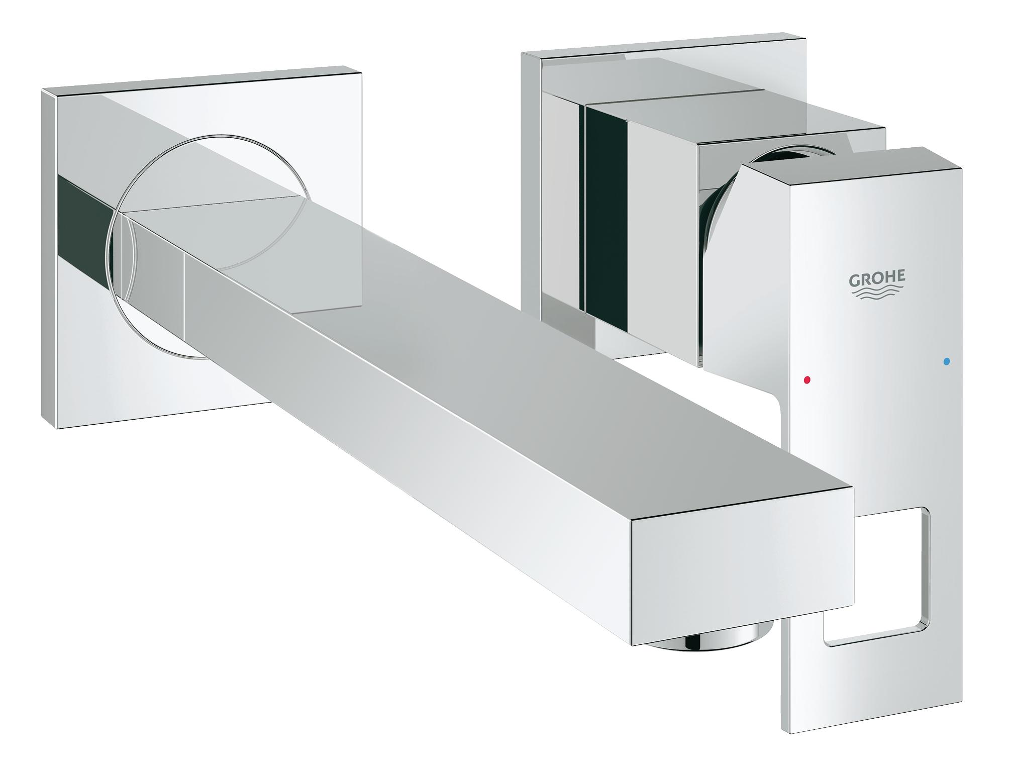 смеситель для ванны grohe eurocube 23141000 хром Смеситель для встраиваемой системы Grohe Eurocube 23447000 серебристый