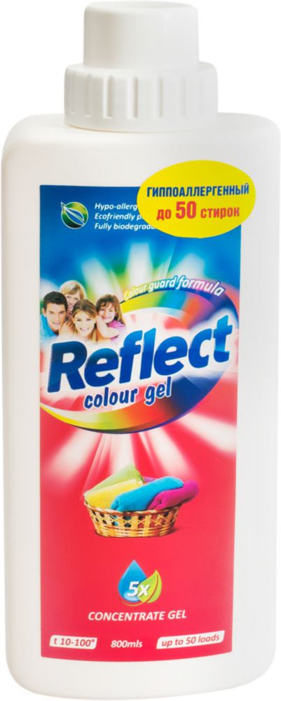 фото Гель-концентрат для стирки reflect color gel гипоаллергенный 800 мл