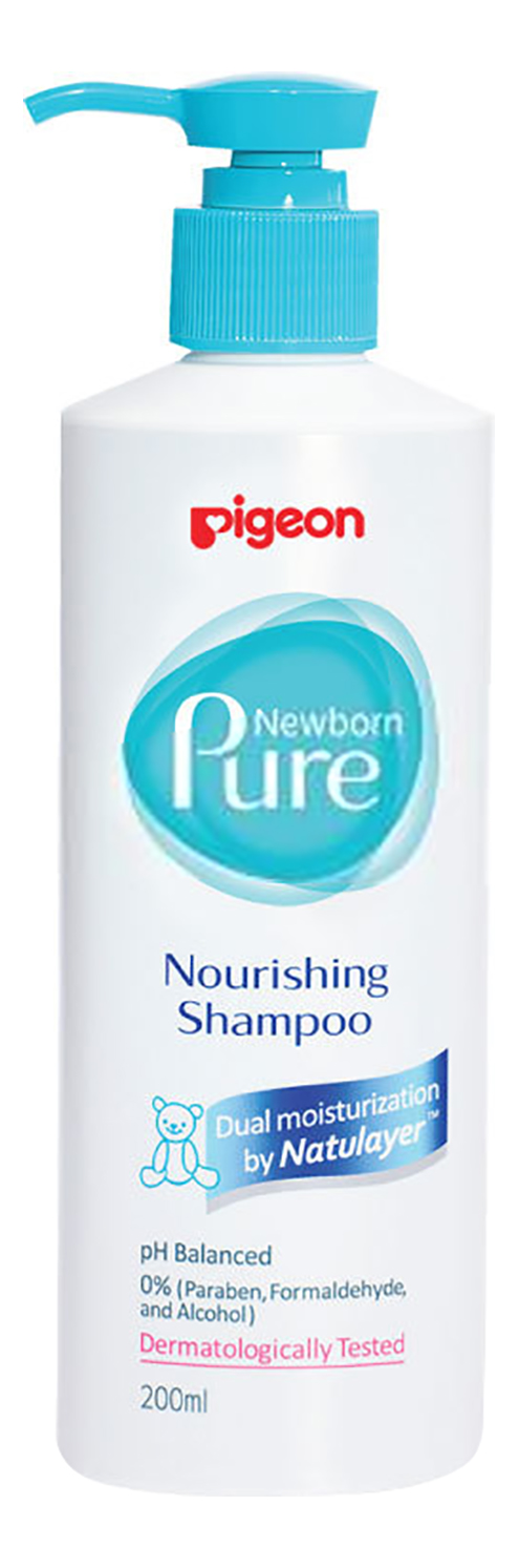 

Шампунь детский Pigeon Newborn Pure Nourishing Shampoo 200 мл, Pigeon newborn pure nourishing