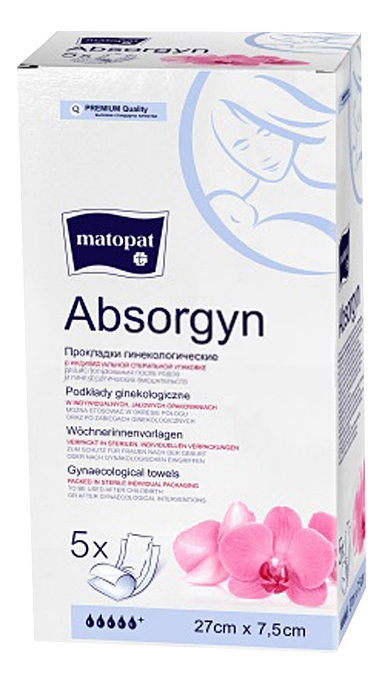 Прокладки гигиенические Matopat Absorgyn 27 x 7,5 cм 5 шт.