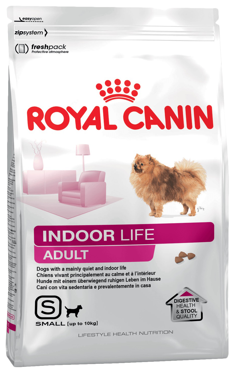 фото Сухой корм для собак royal canin adult indoor life, рис, птица, 0.5кг