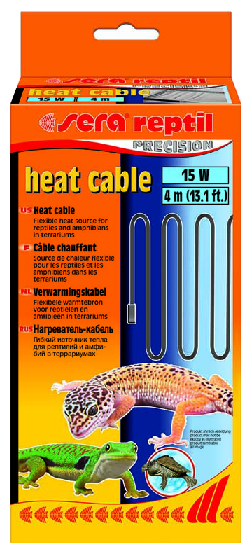 

Термокабель для террариума Sera Reptil Heat Cable 15 Вт, 4 м, Reptil Heat Cable 15 Вт