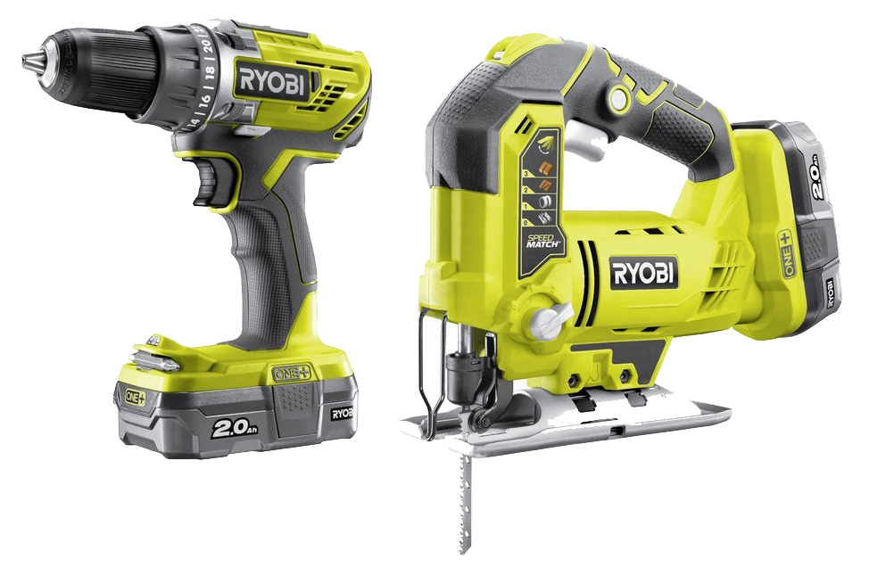 Набор Ryobi ONE+ R18DDJS-220S набор маска для сна наушники вакуумные и внешний аккумулятор 5000 mah