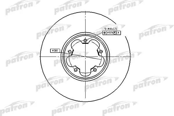 фото Тормозной диск patron pbd4216