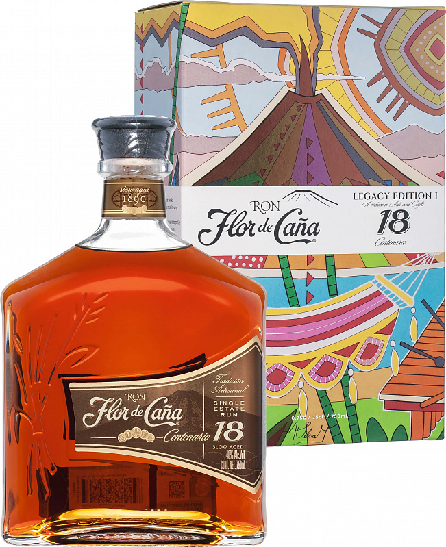 

Ром Flor De Cana centenario 18 yo (gift box), 750 мл