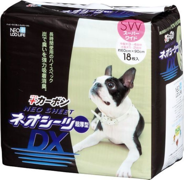 

Пеленки для кошек и собак одноразовые NEO LOO LIFE Neo sheet DX 90 x 60 см, 18 шт, Neo sheet DX