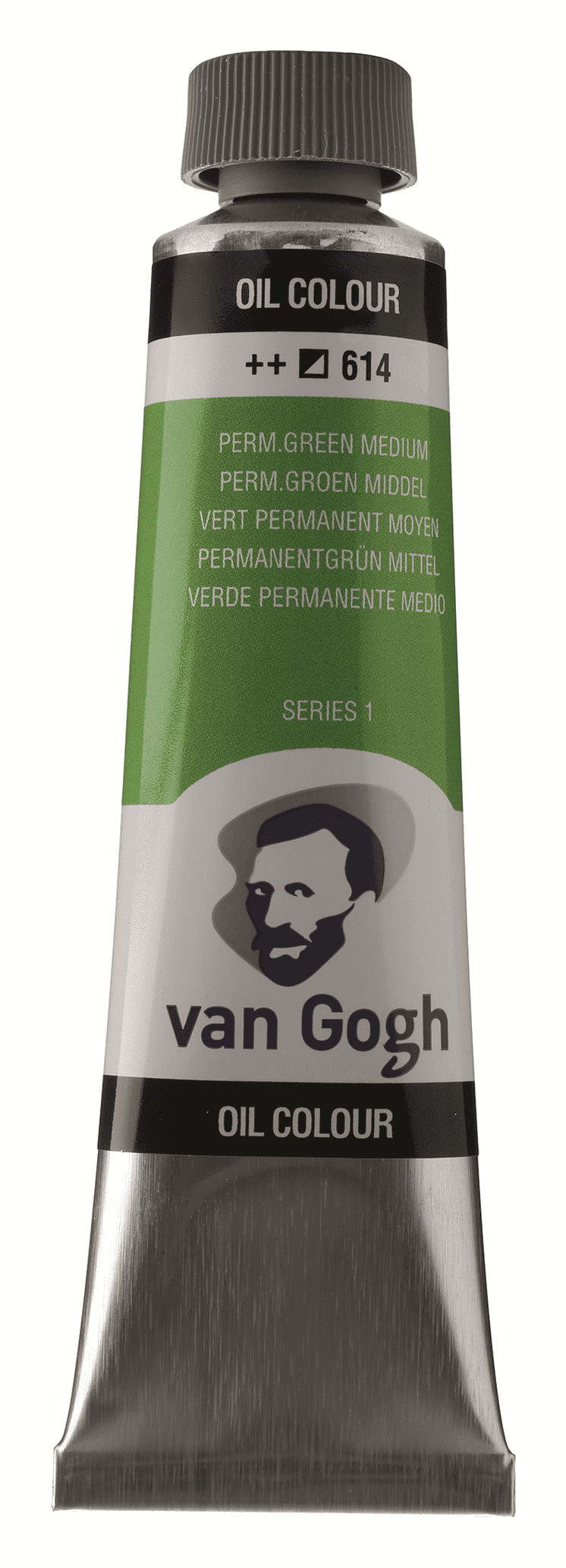 фото Краска масляная van gogh туба 40мл №614 зеленый средний устойчивый royal talens