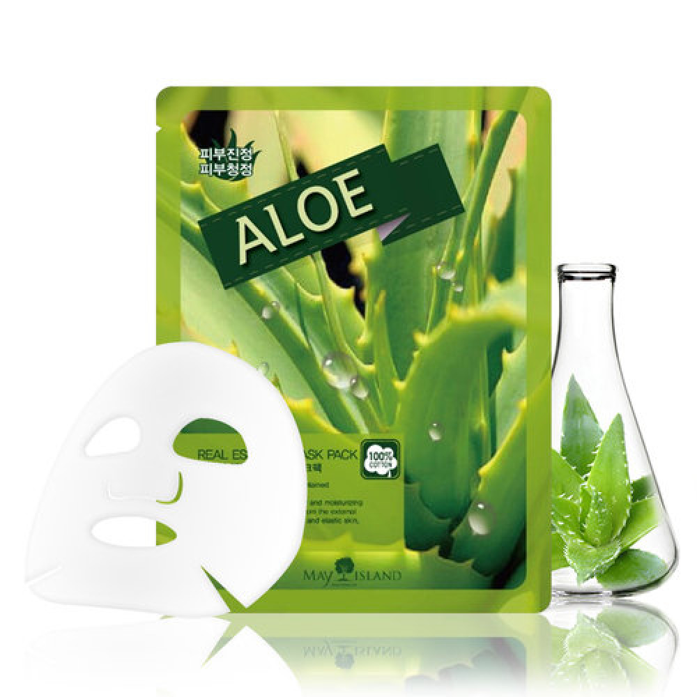 

Маска для лица тканевая May Island Real Essence Aloe Mask Pack