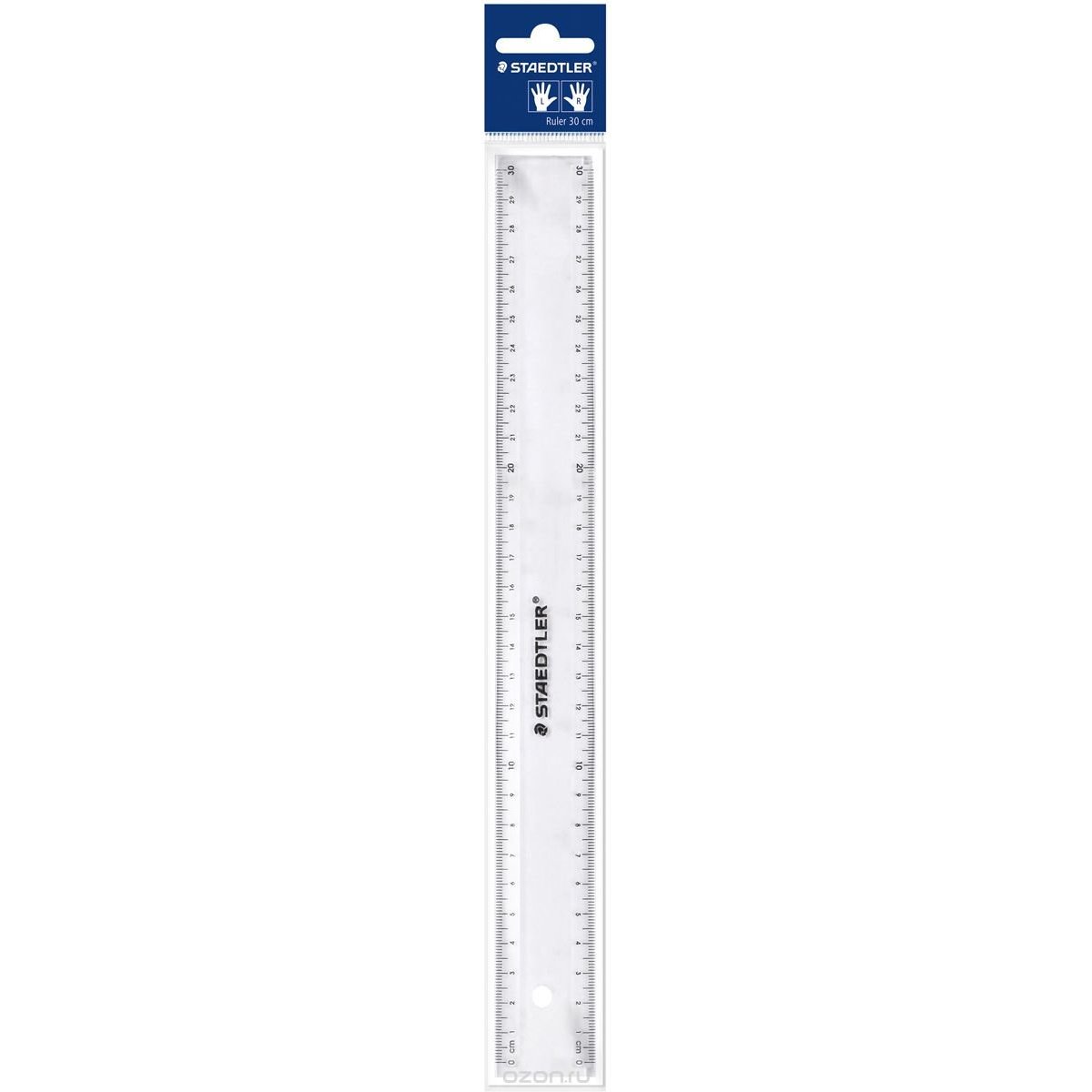 

Линейка прозрачная, для левшей и правшей, 30 см, Staedtler