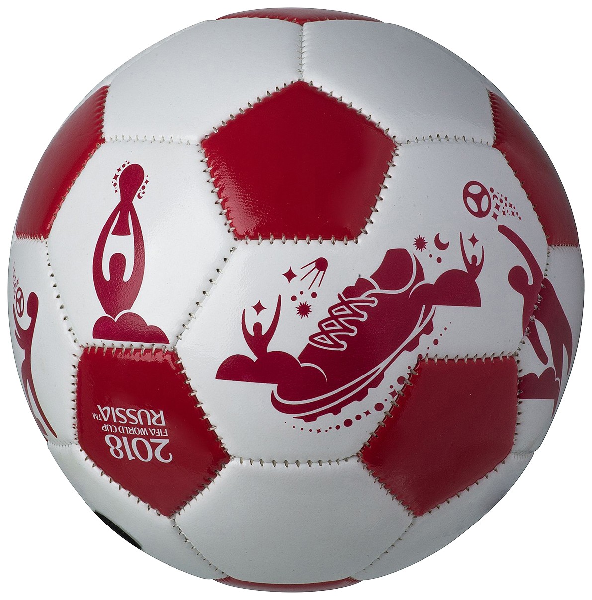 фото Футбольный мяч fifa-2018 world cup мини №1 белый/красный
