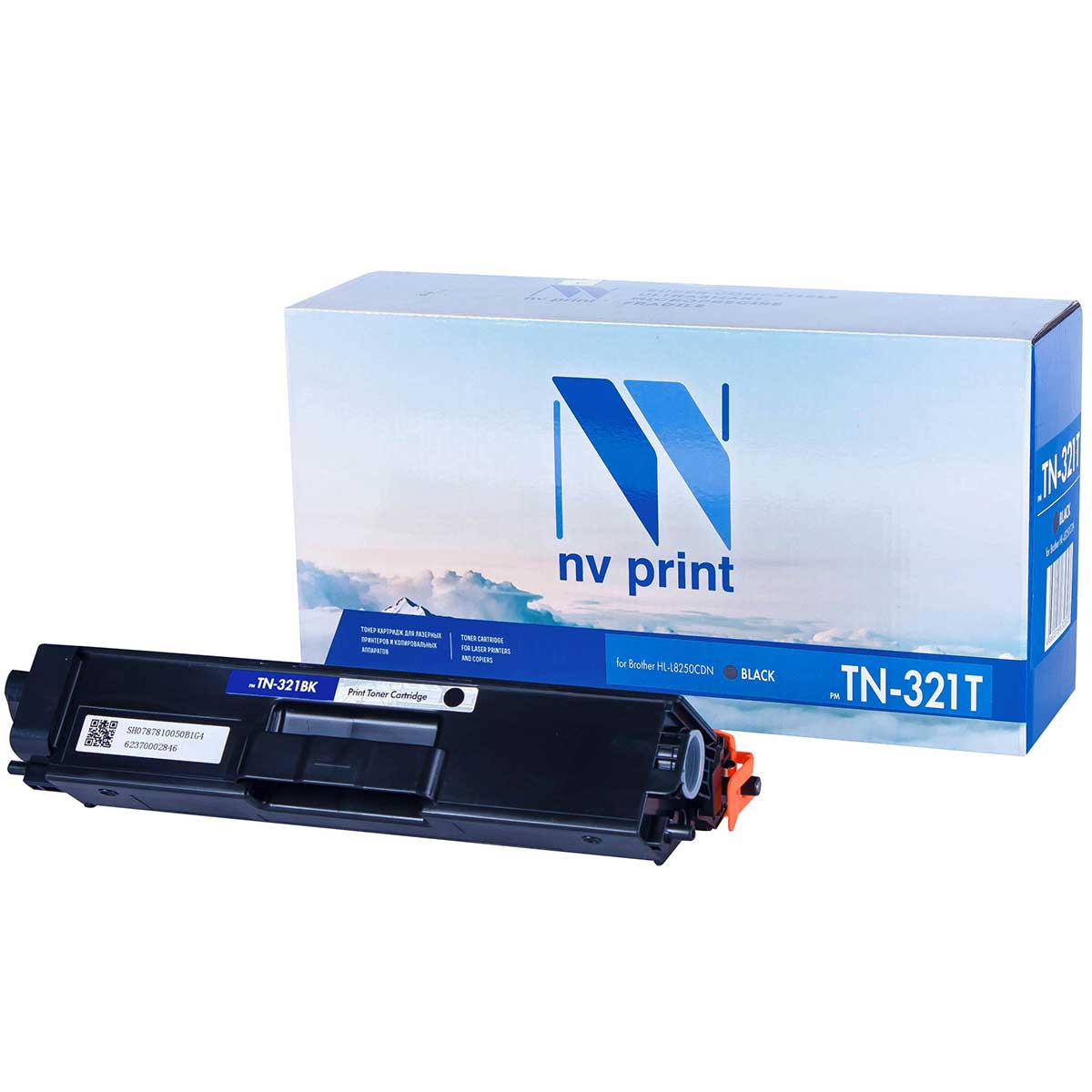 Картридж для лазерного принтера NV Print TN321TBK, черный