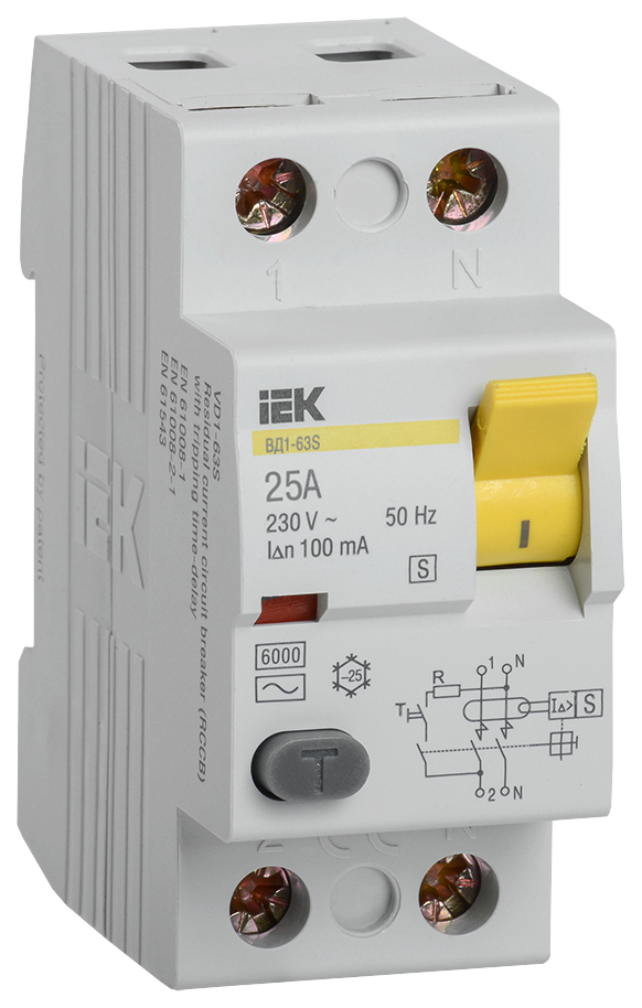 

Выключатель ВД1-63S, 2 п, 25 А, 100 мА, ACS, MDV12-2-025-100, MDV12-2-025-100