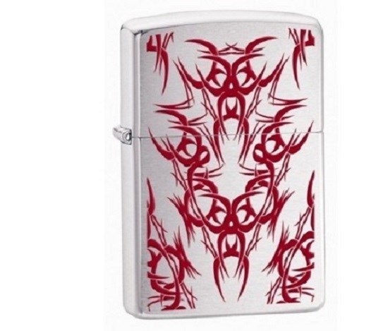 фото Бензиновая зажигалка zippo tribal hazard 24923 high polish chrome