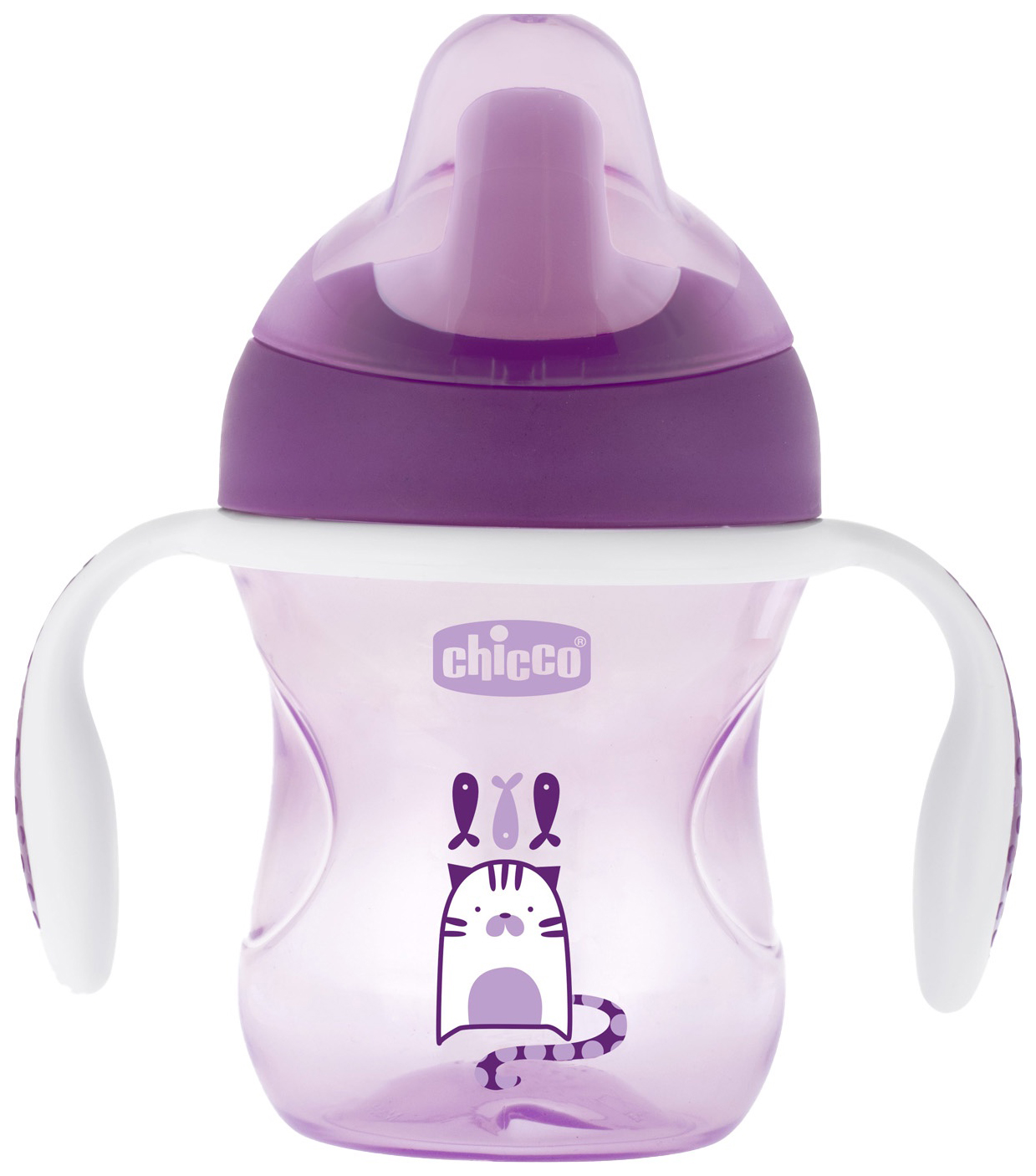 

Поильник Chicco Training Cup 6+ 200 мл фиолетовый