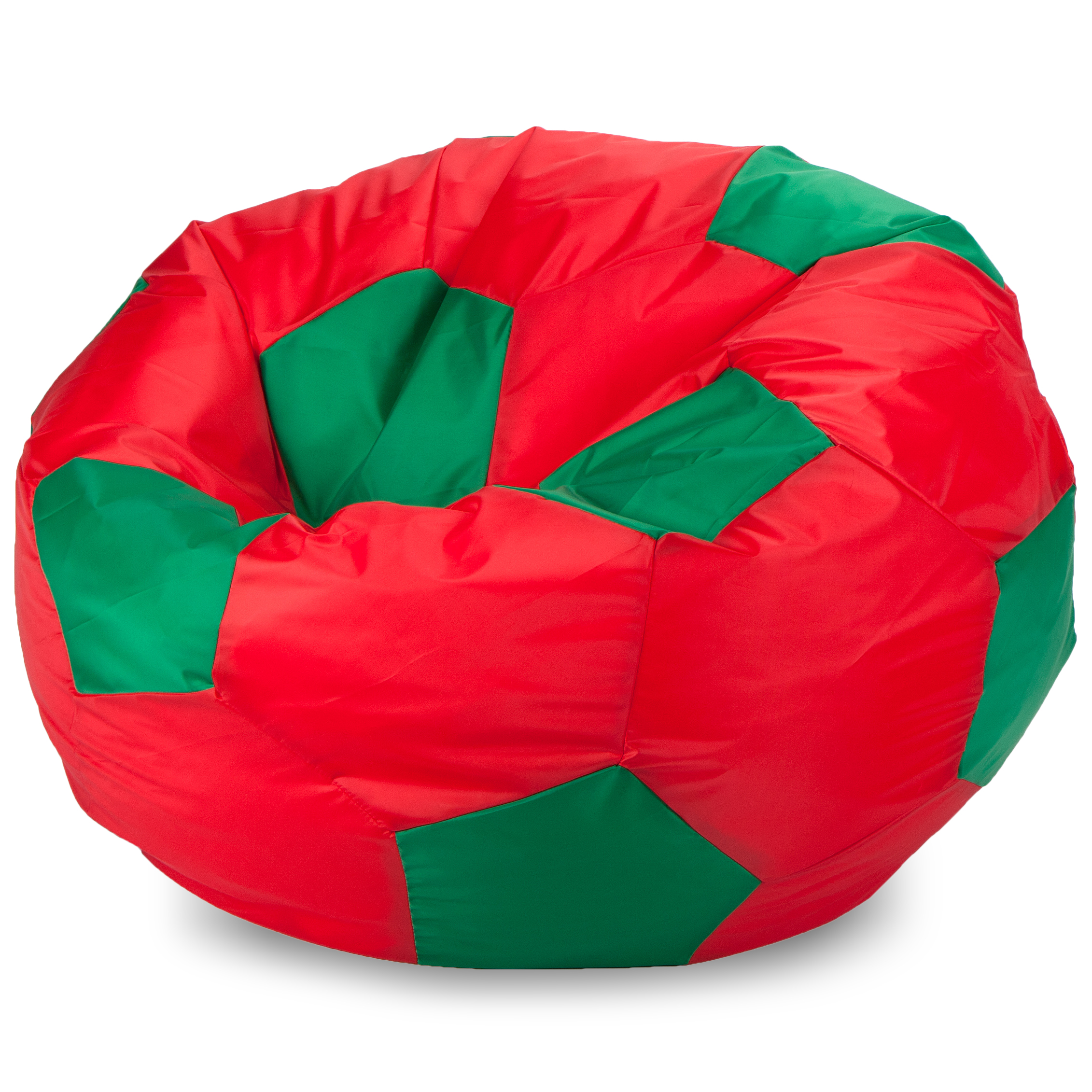 фото Внешний чехол кресло-мешок мяч l, оксфорд красный и зеленый пуффбери
