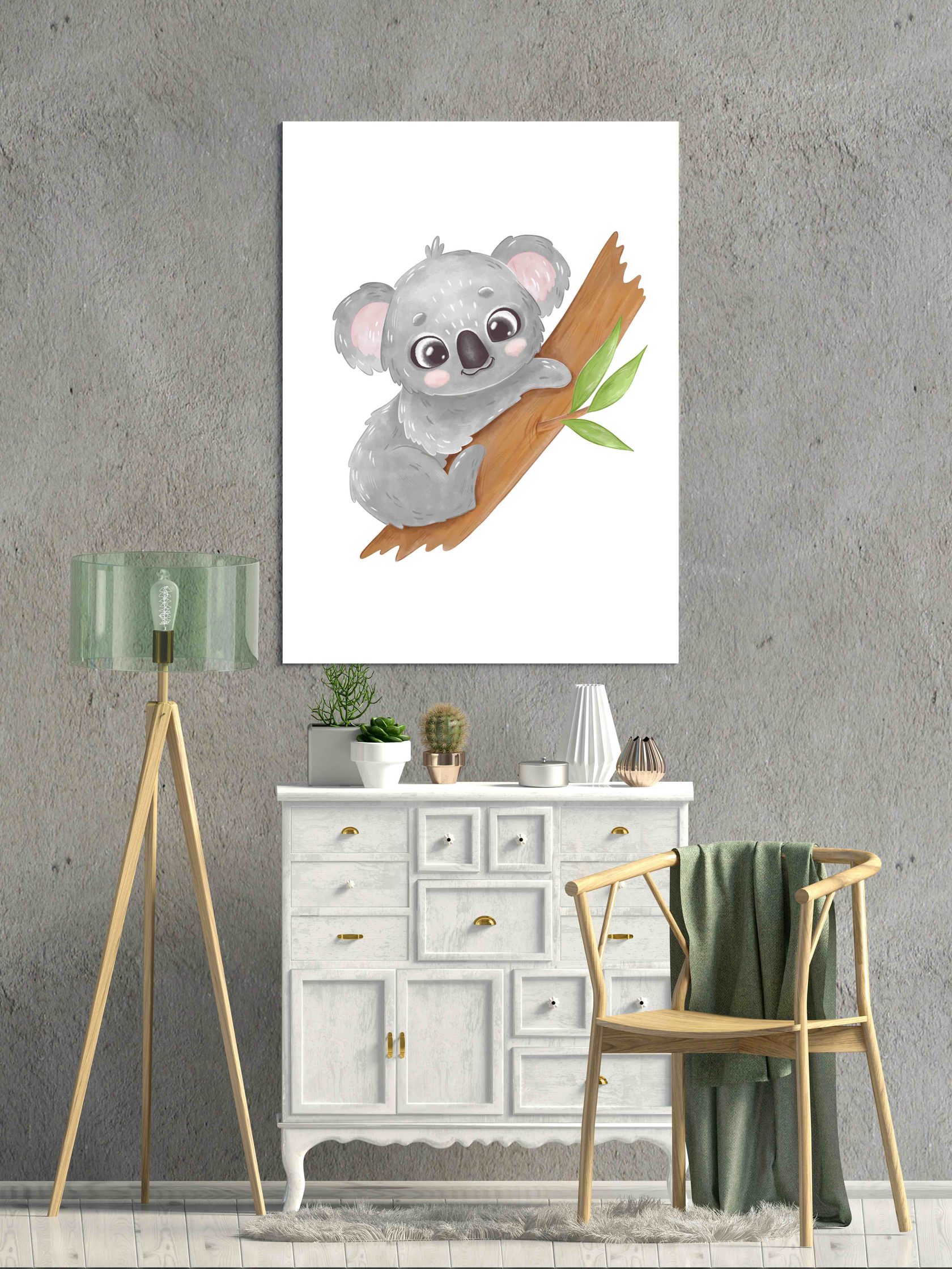 фото Постер коала 40х50 в рамке просто постер