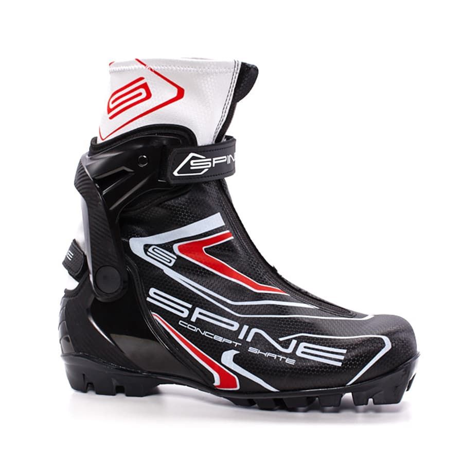 фото Ботинки для беговых лыж spine concept skate 296 nnn 2019, black/red, 36