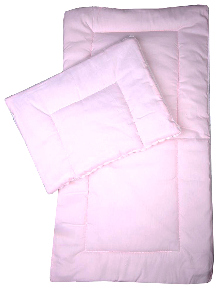 фото Комплект в коляску bambola, матрасик, подушка (цвет: розовый)