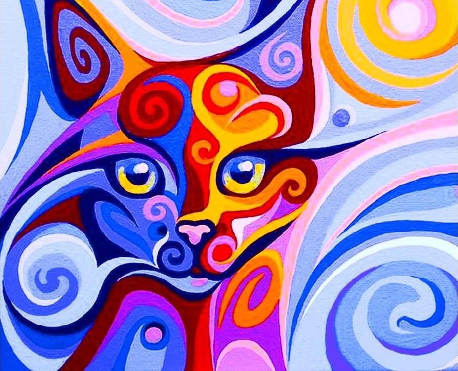 

Алмазная вышивка Color KIT Сказочная кошка, 17x21 см, Сказочная кошка
