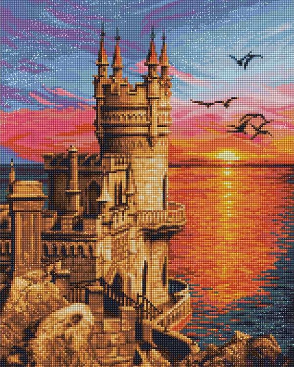 

Алмазная вышивка Алмазная Живопись Ласточкино гнездо, 40x50 см, Ласточкино гнездо