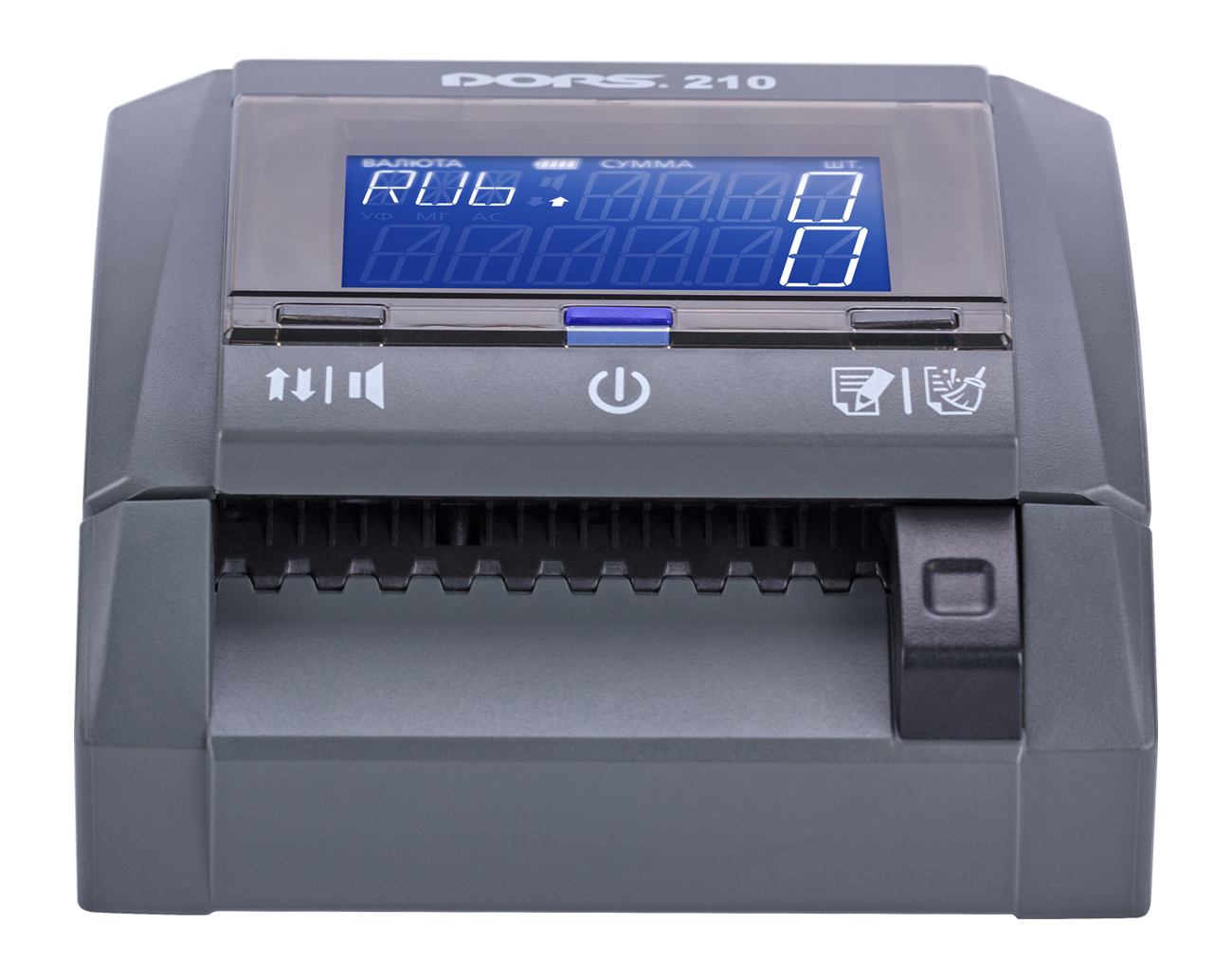 

Детектор банкнот Dors 210 Compact Серый (FRZ-036193), FRZ-036193
